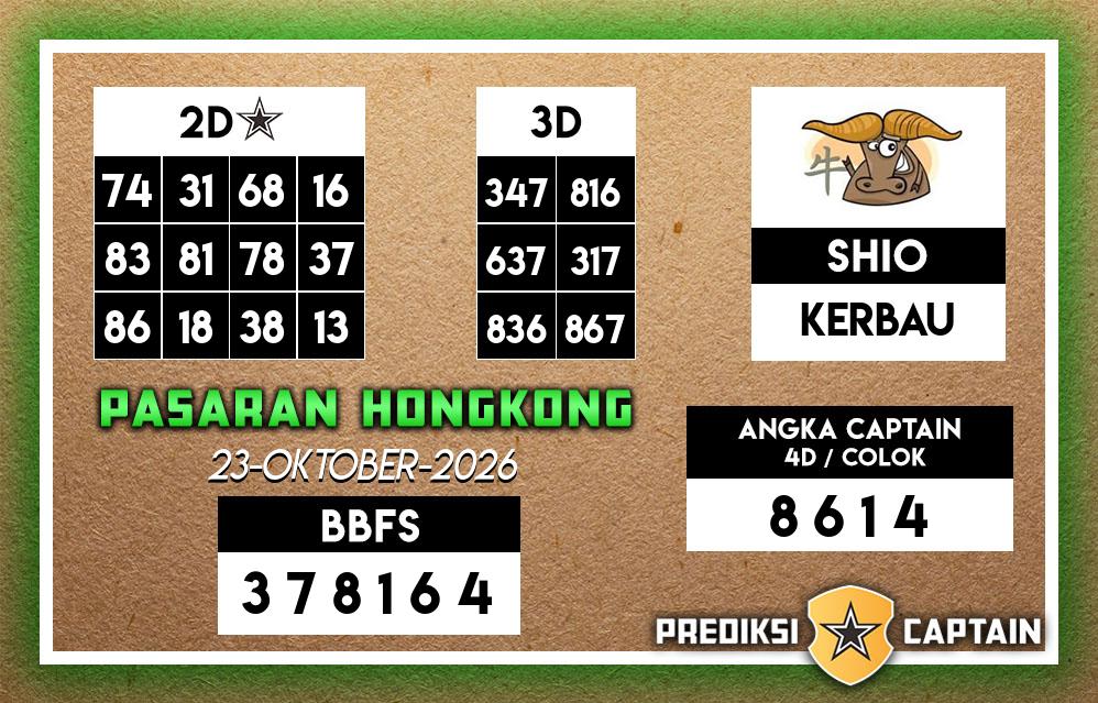 Prediksi-Captain-Paito-HK-Jumat-23-Oktober-2026-Terjitu