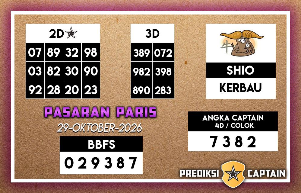 Prediksi-Captain-Paito-Paris-Kamis-29-Oktober-2026-Terjitu