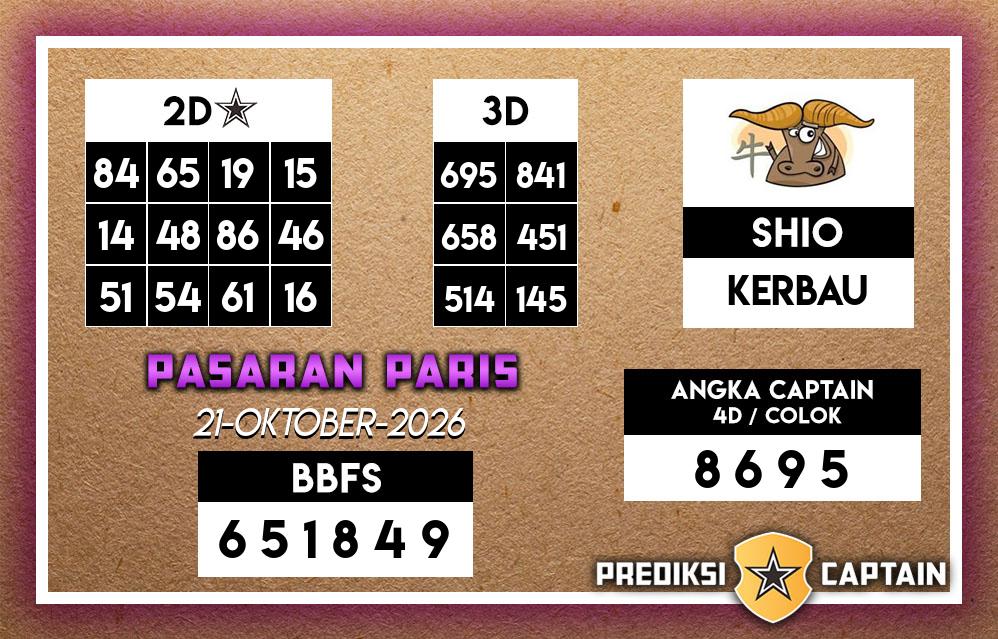 Prediksi-Captain-Paito-Paris-Rabu-21-Oktober-2026-Terjitu