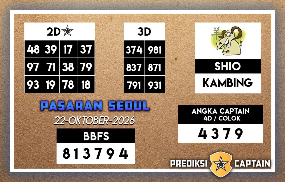 Prediksi-Captain-Paito-Seoul-Kamis-22-Oktober-2026-Terjitu